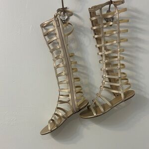 Gold Gladiator Sandals